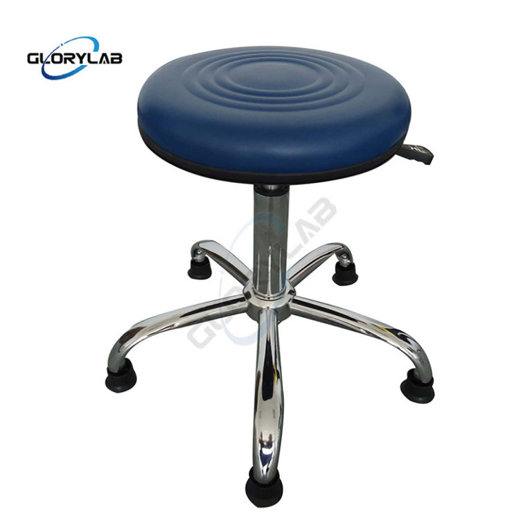 Leather lab stool