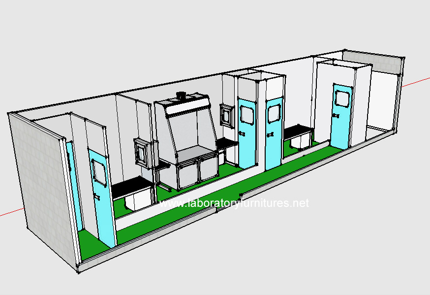 PCR container mobile lab